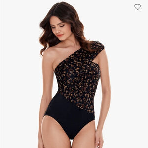 Magicsuit Women's La Paz Mirage Goddess Slimming Leopard One Piece Swimsuit 10
